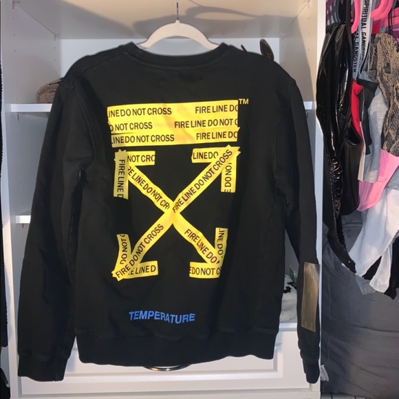 Off white graphic crew neck pullover - Picture 4 of 8